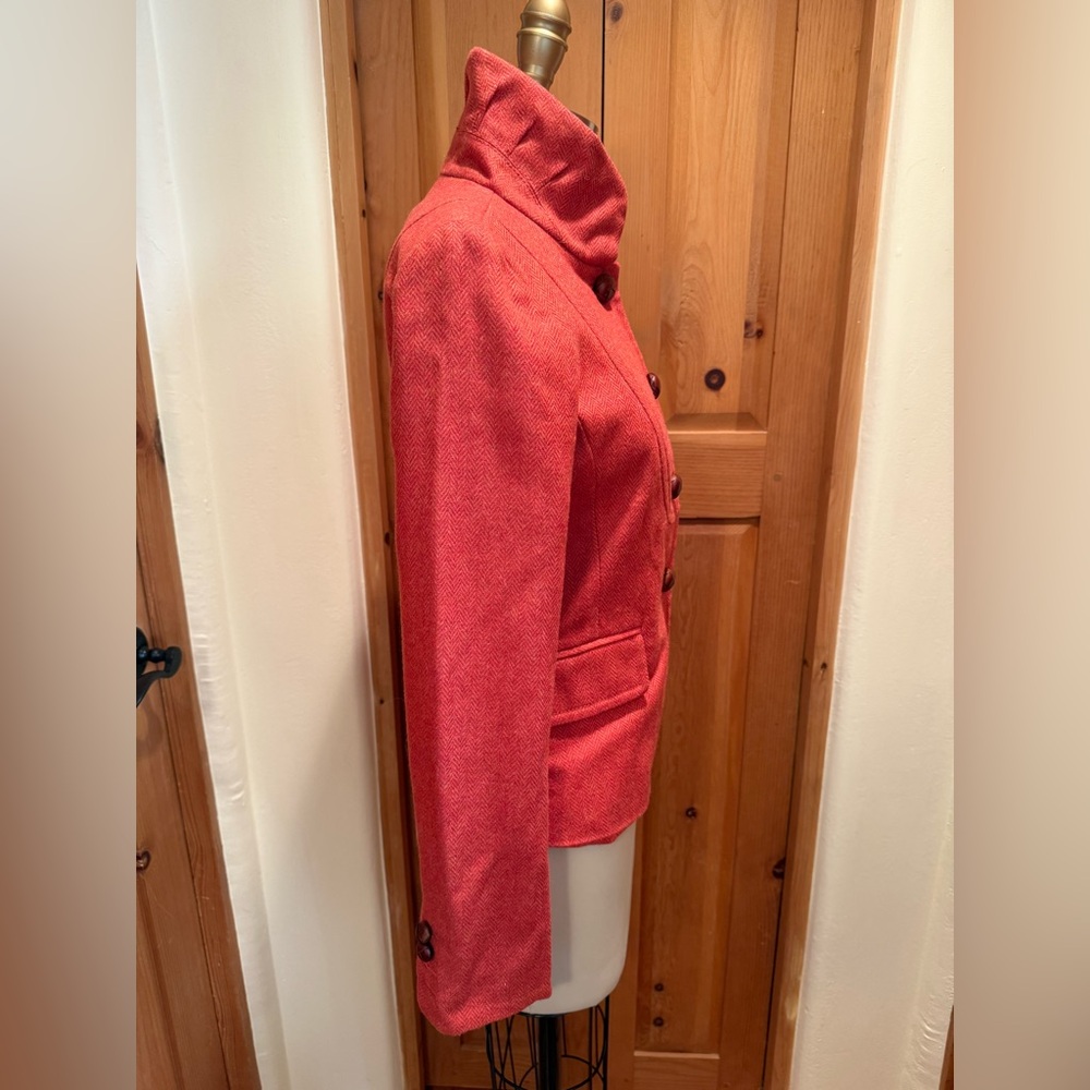J. Crew Red Wool Bella Jacket - Picture 5 of 13